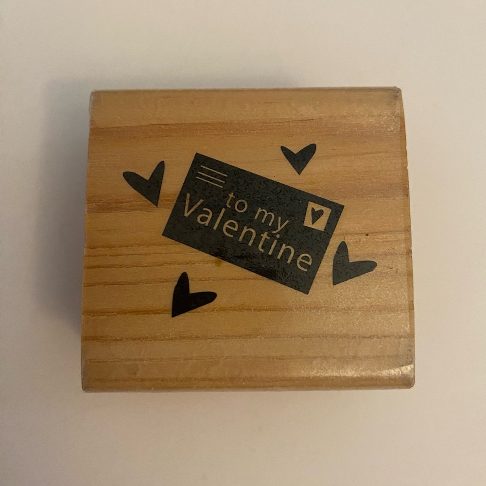 Craft Smart To My Valentine rubber stamp